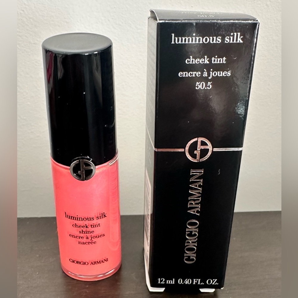50.5 -🆕 GIORGIO ARMANI Luminous Silk Cheek Tint Liquid Blush 50.5 Rosy Peach NIB